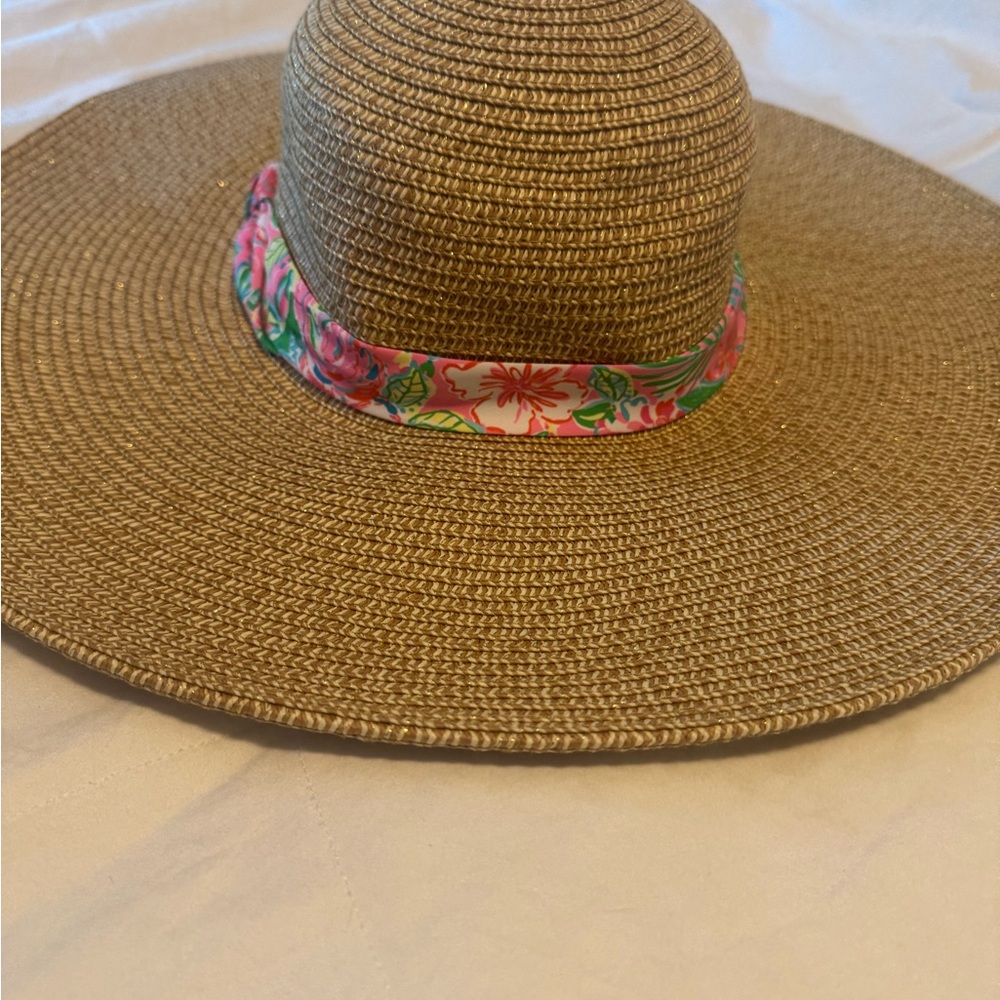 Lilly Floral Band Straw Sun Hat